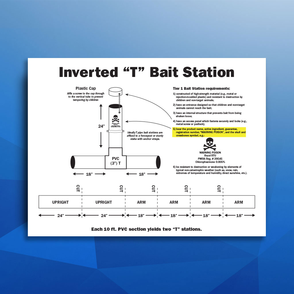 Rozol RTU Inverted T Bait Station